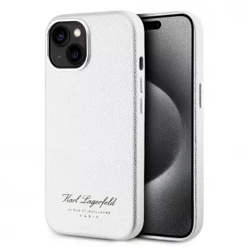 Karl Lagerfeld Grained PU Hotel RSG Case for iPhone 15 Grey