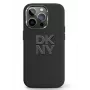 DKNY Apple iPhone 15 Hardcase Liquid Silicone Metal Logo Black