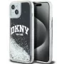 DKNY Apple iPhone 15 Hardcase Liquid Glitter Big Logo Black