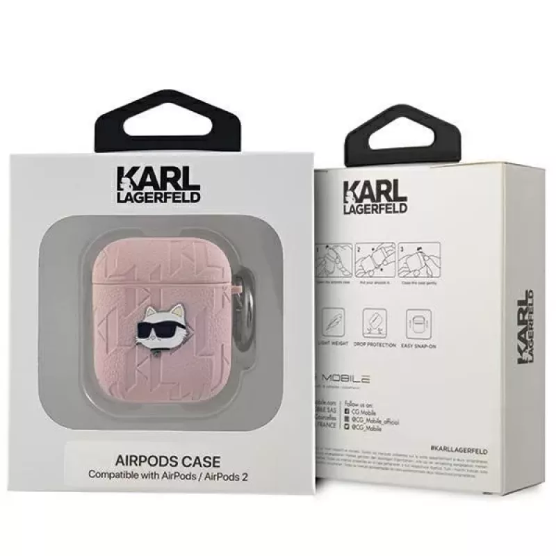 Karl Lagerfeld Ikonik Saffiano Back Cover for Apple iPhone 14 Pro Max - Pink