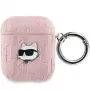 Karl Lagerfeld Ikonik Saffiano Back Cover for Apple iPhone 14 Pro Max - Pink