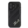 Karl Lagerfeld Hardcase for iPhone 16, Quilted Signature, Black