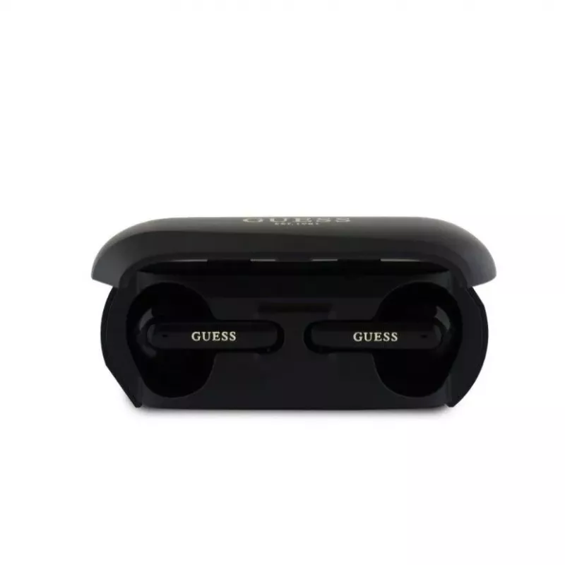 Guess Elongated Metallic ENC TWS Wireless Earphones Black