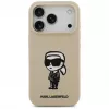 Karl Lagerfeld Apple iPhone 17 Pro Silicone Case with MagSafe - Brown (KL Sketch & Logo)