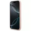 Karl Lagerfeld Silicone Case for iPhone 17 Pro with MagSafe, KL Sketch & Logo, Pink