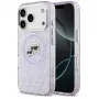 Karl Lagerfeld Apple iPhone 17 Pro Silicone Case with MagSafe K&C Heads Logo Purple