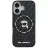 Karl Lagerfeld Apple iPhone 17 Silicone Case with MagSafe KL Head Logo Black