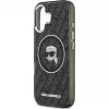 Karl Lagerfeld Apple iPhone 17 Silicone Case with MagSafe KL Head Logo Black