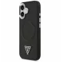 Guess Apple iPhone 17 PU Leather Triangle Logo MagSafe Case Black