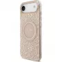 Guess Apple iPhone 17 Air Silicone Case with MagSafe Flowers Allover with Pearl Strap Pink