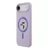 Karl Lagerfeld Apple iPhone Air Liquid Silicone Karl and Choupette MagSafe Case Purple