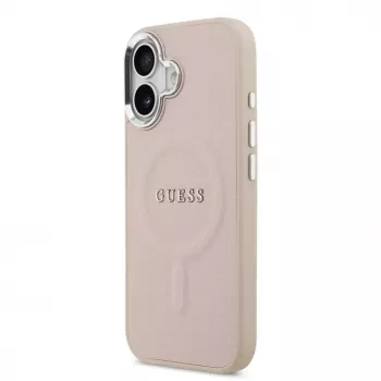 Guess Apple iPhone 17 PU Saffiano MagSafe Case Pink