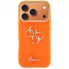 Guess IML 4G Script Metal Case for iPhone 15 Pro - Orange