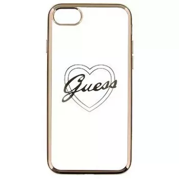 Guess Apple iPhone 7/8 Apple Heart TPU Case Gold