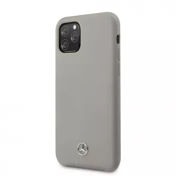 Mercedes-Benz Apple iPhone 11 Pro Liquid Silicone Case Grey