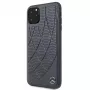 Mercedes-Benz Apple iPhone 11 Pro Max Quilted Genuine Leather Back Cover Blue