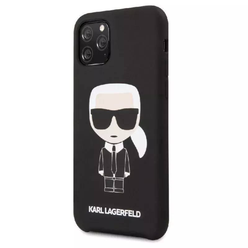 Karl Lagerfeld Apple iPhone 11 Pro Iconic Silicone Cover Black
