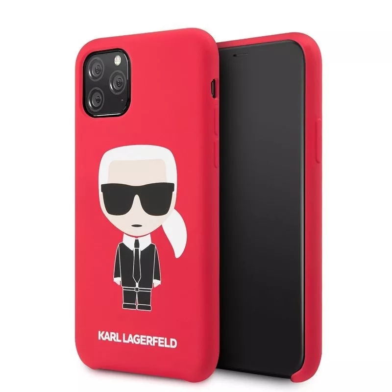 Karl Lagerfeld Iconic Body Cover for Apple iPhone 11 Pro - Red