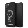 Karl Lagerfeld Apple iPhone 11 Pro Silicone Ikonik White Outline Black Back Cover