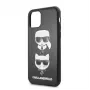 Karl Lagerfeld Apple iPhone 11 Pro Karl Lagerfeld and Choupette Cover Black