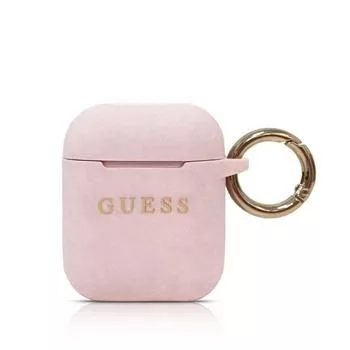 Guess Silicone Case for Apple AirPods (1st & 2nd Gen) - Pink