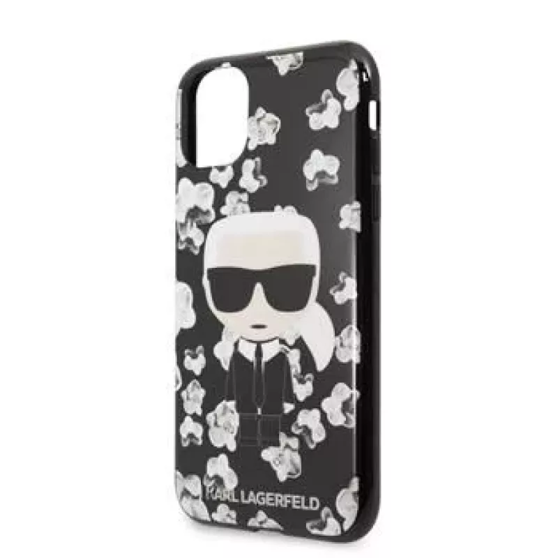 Karl Lagerfeld Apple iPhone 11 TPU Flower Cover Black