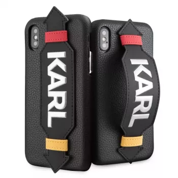 Karl Lagerfeld Apple iPhone X/XS PU Case With Strap Black