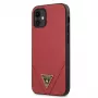 Guess GUHCP12SVSATMLRE Saffiano Hard Case for Apple iPhone 12 Mini - Red