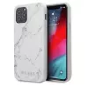 Guess Apple iPhone 12/12 Pro PC/TPU Marble Cover White