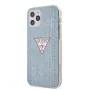 Guess iPhone 12/12 Pro PC/TPU Denim Triangle Cover Light Blue