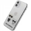 Karl Lagerfeld Apple iPhone 12 mini 5.4 inch PC/TPU Karl & Choupette Cover Transparent