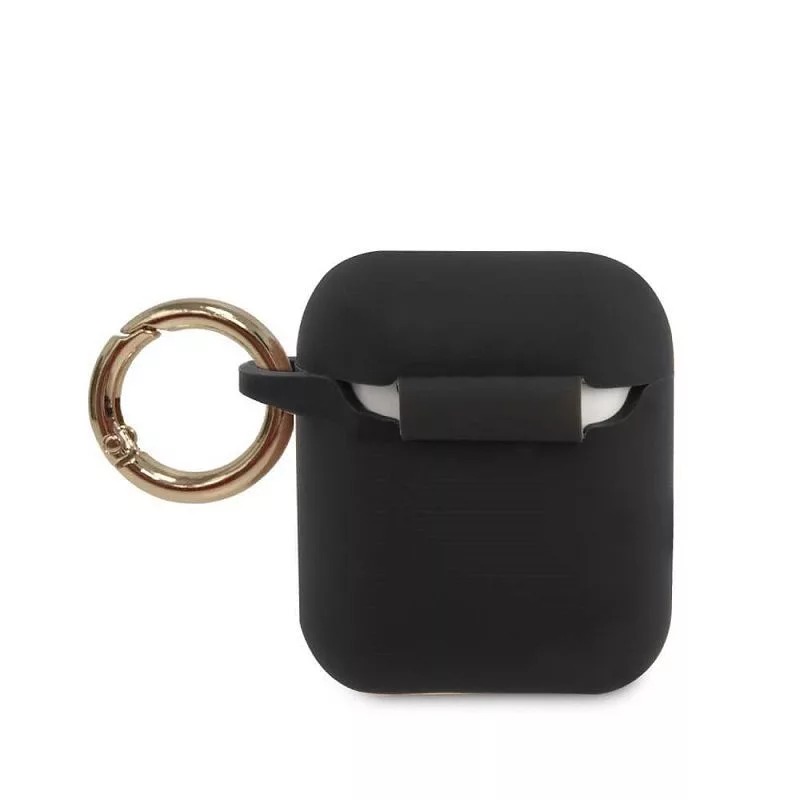 Guess Triangle Silicone Case for AirPods Pro (1st & 2nd Gen) - Black