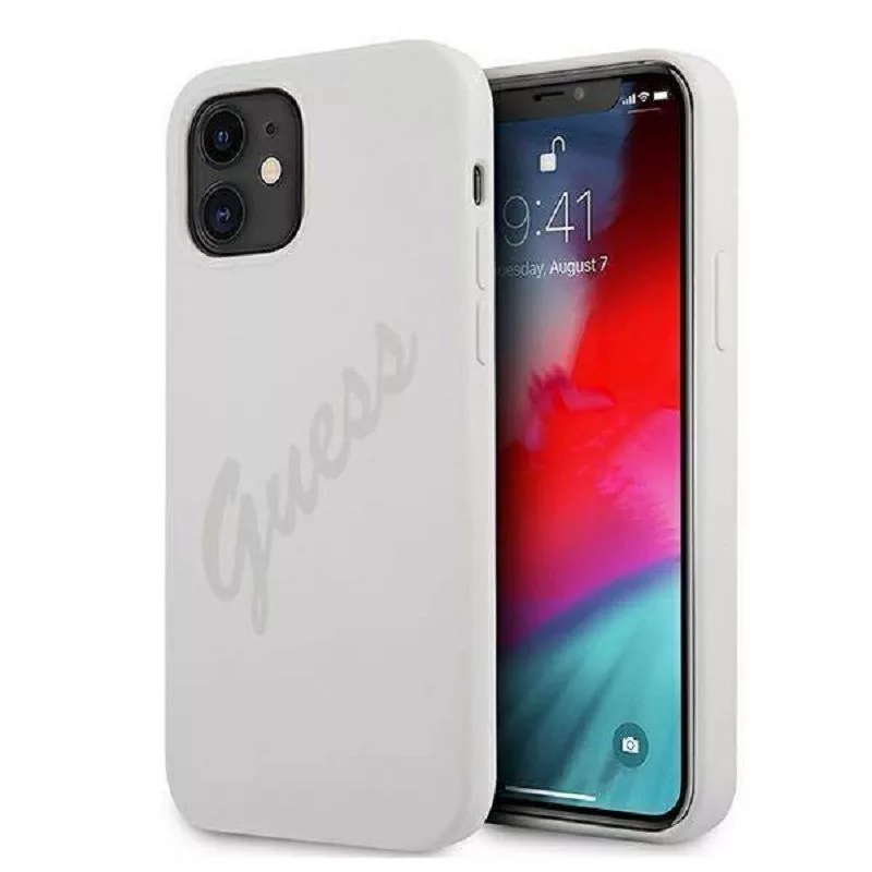 Guess Apple iPhone 12 Mini 5.4 inch Vintage Cover Cream