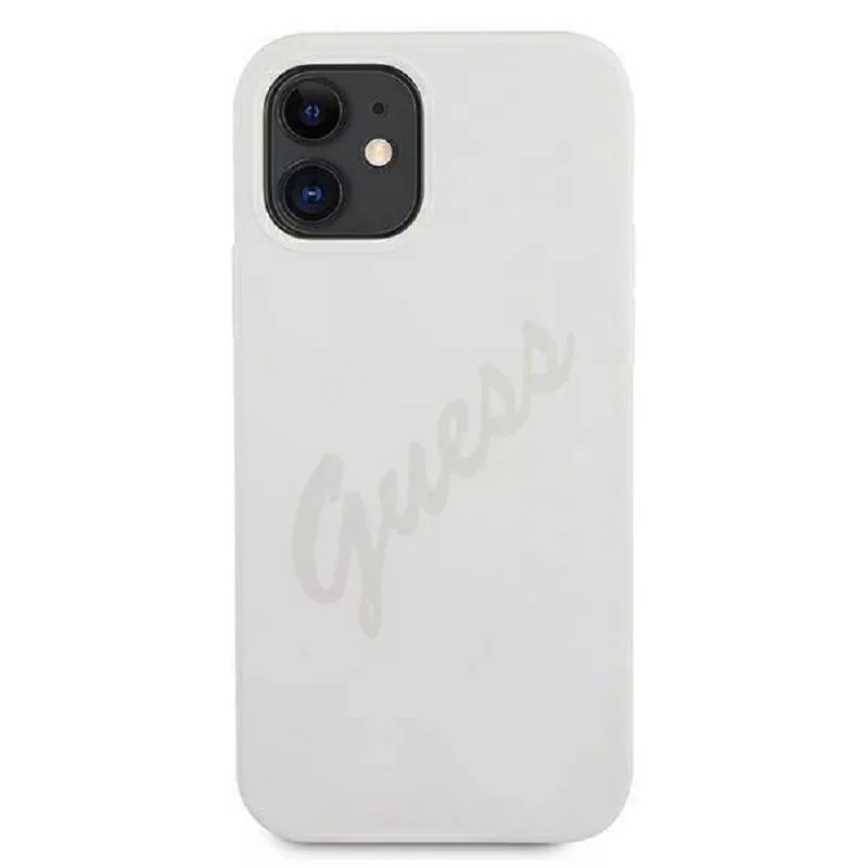 Guess Apple iPhone 12 Mini 5.4 inch Vintage Cover Cream