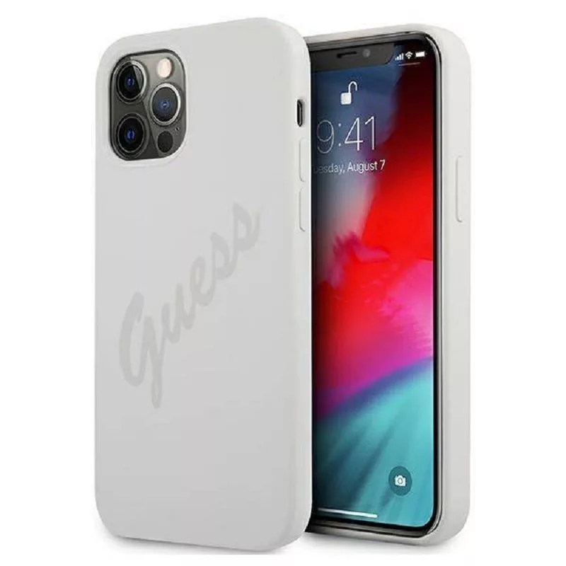 Guess Apple iPhone 12 Pro Max 6.7 inch Vintage Cover Cream