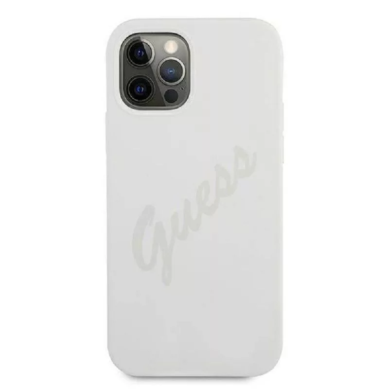 Guess Apple iPhone 12 Pro Max 6.7 inch Vintage Cover Cream