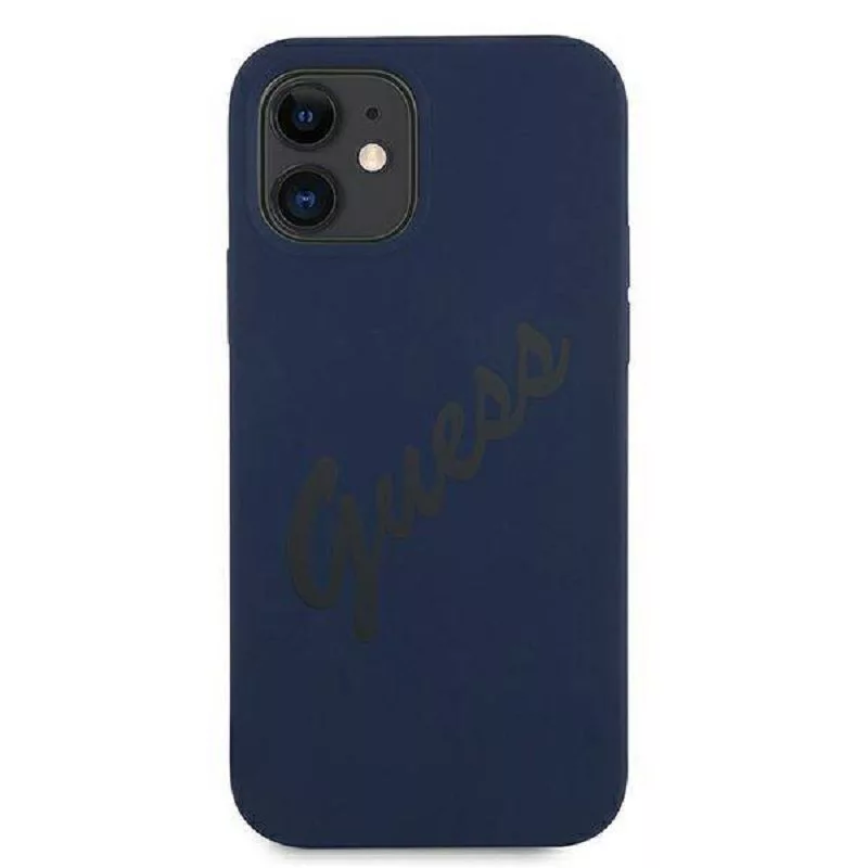 Guess Apple iPhone 12 Mini 5.4'' Vintage Cover Blue