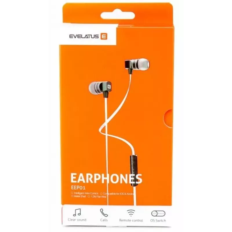 Evelatus Universal Hands Free EEP01 with Mic Black