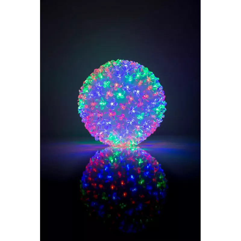 iLike 465 200LED Multi Color LED Ball with Flowers 20 cm