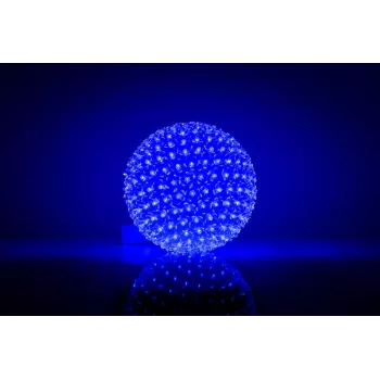 iLike Decorative LED Light Ball with Flowers 300 LEDs Blue 25 cm