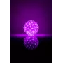 LED Decorative Ball with Floral Pattern 50 LEDs 11 cm Purple