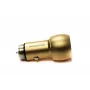 Evelatus ECC01 GOLD Car Charger 2 USB Ports 3.1A with Stainless Steel Escape Tool Gold