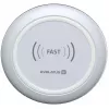 EVELATUS EWC01 Wireless Charger White - Qi 10W Fast Charging Pad with Micro-USB Cable