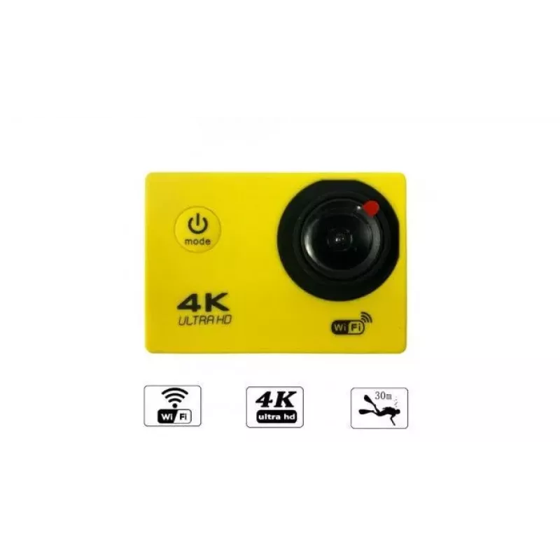 iWear K1 Ultra HD 4K 16Mpix Wi-Fi Sport Camera with 2'' LCD Remote & 8x Fixation Set