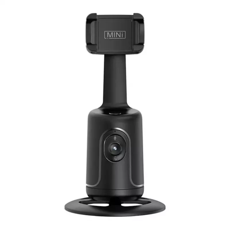 iWear P01 Auto Face 360 Degree Tracking Selfie Stick Tripod with Smartphone Fixation Black