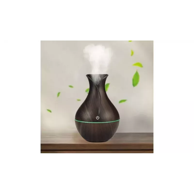 IVY D2 3-in-1 Aroma Diffuser - Humidifier - 1.5W Night Atmosphere USB Lamp 11cm / 300ml Dark Wood