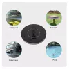 iLike Solar Fountain for Outdoor Garden Decoration with 3 Nozzles 16cm Diameter
