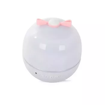 Kiddyz WH-16E Dream Projection Night Lamp (12x12x12 cm) with 6 Pattern Films USB-C Rechargeable White
