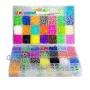 Kiddyz 4400pcs Bracelet Making Kit Rubber Bands Hooks Clips & Charms Organized Storage Box Multicolor