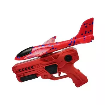 Kiddyz Styrofoam Airplane Gun Launcher with Glider Plane Durable Lightweight Toy